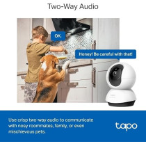 TP-Link Tapo Pan/Tilt Ai Home Security Wi-Fi Camera Identifies People, Pets, And Vehicles/Abnormal Sound Detection, Two-Way Audio, Flexible Storage And Hands-Free Operation - C220