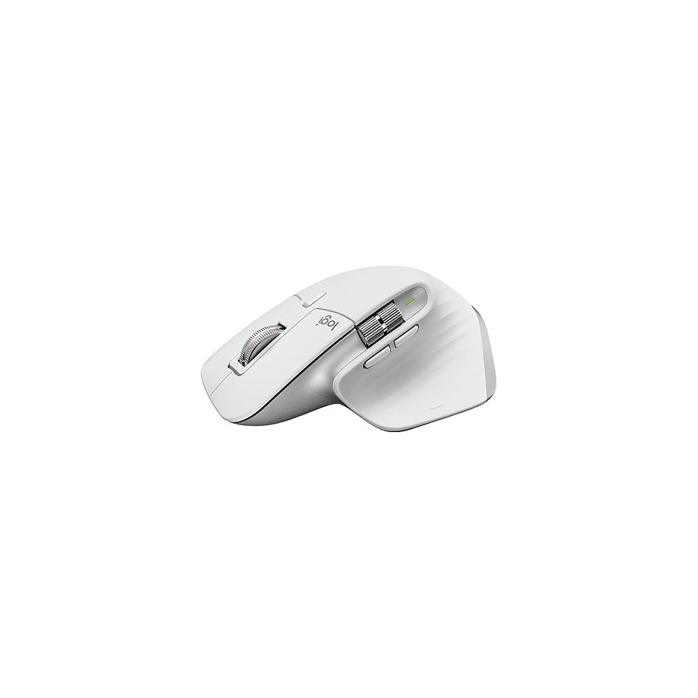 Logitech MX Master 3S Wireless Performance Mouse with Ultra-Fast Scrolling, Ergo, 8K DPI, Track on Glass, Quiet Clicks, USB-C, Bluetooth, Windows, Linux, Chrome, Pale Grey