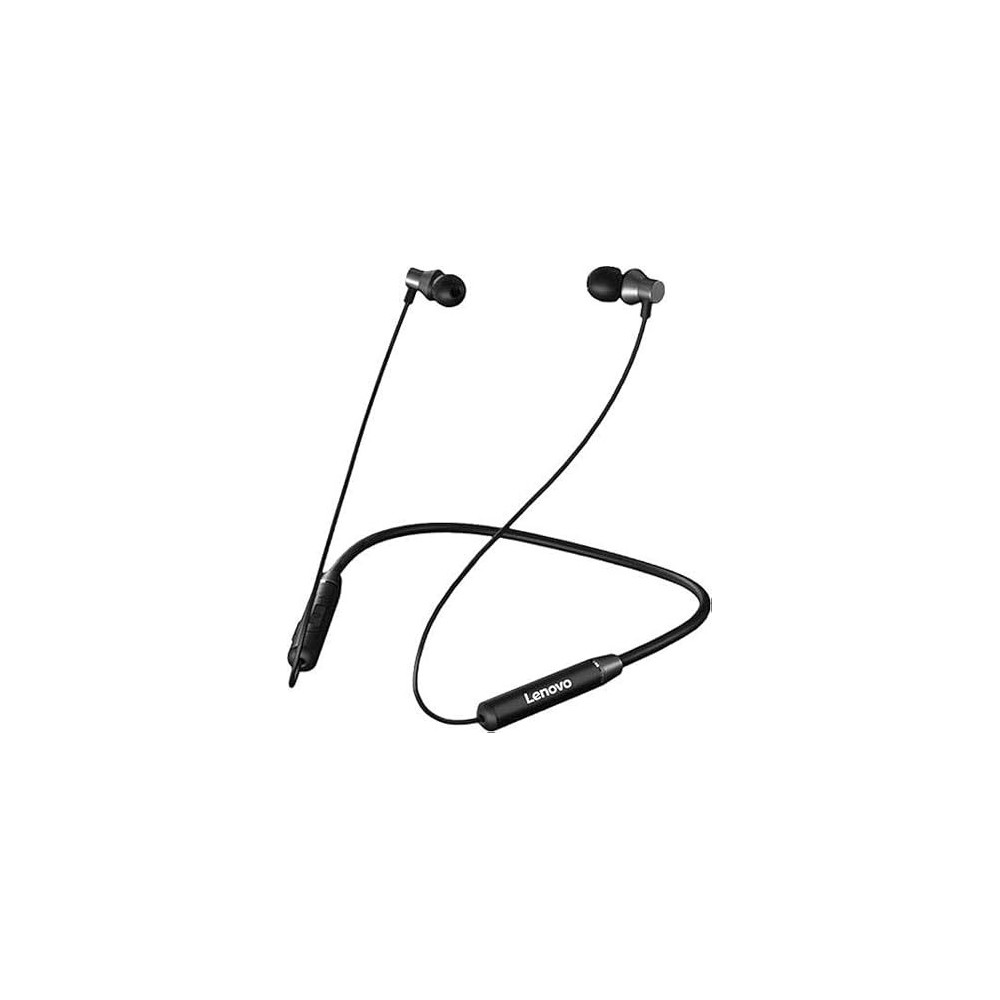 Lenovo Wireless Neckband Earphone HE05, Black