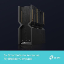 TP-Link BE9300 Ultra-Fast 9214 Mbps 6-Stream Tri-Band Wi-Fi 7 Router, Five 2.5G Ports, 4K-QAM, EasyMesh-Compatible, 8K Streaming, VR/AR, Online Gaming, Easy Setup, Archer BE550