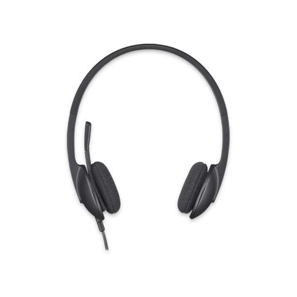 Logitech H340 Wired Headset, Stereo Headphones With Noise-Cancelling Microphone, Usb, Pc/Mac/Laptop, Black