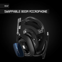 Astro Gaming A40 TR Wired Gaming Headset, ASTRO Audio V2, Dolby ATMOS, 3.5mm Audio Jack, Swappable Mic, for PS5, PS4, PC, Mac, Nintendo Switch, Mobile, Black/Blue, 939-001664