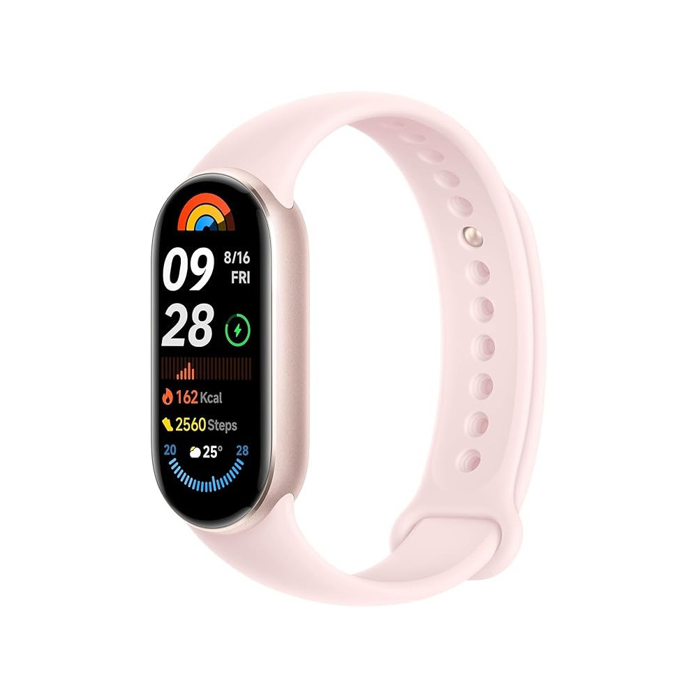 Xiaomi Smart Band 9 Mystic Rose, 1.62 Inch AMOLED Display Touchscreen, Multisport Tracker, Activity Tracker, Heart Rate Monitor Bluetooth connectivity