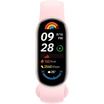 Xiaomi Smart Band 9 Mystic Rose, 1.62 Inch AMOLED Display Touchscreen, Multisport Tracker, Activity Tracker, Heart Rate Monitor Bluetooth connectivity