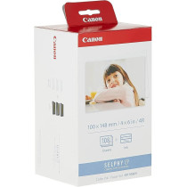 Canon For Selphy Cp Canon Kp-108In Color Ink Paper Set Postcard Size 100X148Mm 108-Sheets For Selphy Cp