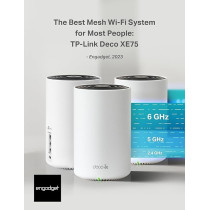 TP-Link Deco AXE5400 Tri-Band WiFi 6E Mesh System(Deco XE75) Covers up to 5500 Sq.Ft, Replaces WiFi Router and Extender, AI-Driven Mesh, New 6GHz Band, 2-Pack