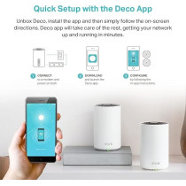 TP-Link Deco AXE5400 Tri-Band WiFi 6E Mesh System(Deco XE75) Covers up to 5500 Sq.Ft, Replaces WiFi Router and Extender, AI-Driven Mesh, New 6GHz Band, 2-Pack