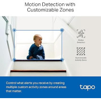 TP-Link Tapo 2K QHD Pan/Tilt Security Camera for Pet Camera, Baby Monitor, Motion Detection, Motion Tracking, 2-Way Audio, Night Vision, Cloud And SD Card Storage, Works w/Alexa And Google Home, C220, White