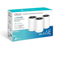TP-Link TP Link Deco XE75 AXE5400 Whole Home Mesh Wi Fi 6E System, Tri Band Wi Fi, Gigabit Ports, Deco XE753 Pack, DECO XE75 (3-PACK), White