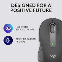 Logitech Signature M650 Wireless Mouse For Small to Medium Sized Hands, Silent Clicks, Customizable Side Buttons, Bluetooth, for PC/Mac/Multi-Device/Chromebook, Graphite
