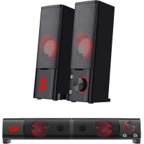 Redragon GS550 Orpheus PC Gaming Speakers, 2.0 Channel Stereo Desktop Computer Sound Bar, Black