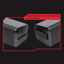 Redragon GS550 Orpheus PC Gaming Speakers, 2.0 Channel Stereo Desktop Computer Sound Bar, Black