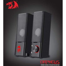 Redragon GS550 Orpheus PC Gaming Speakers, 2.0 Channel Stereo Desktop Computer Sound Bar, Black