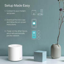 TP-Link AX1800 Whole Home Mesh Wi-Fi 6 System Covers up to 5800 Sq.Ft, Replaces WiFi Routers and WiFi Extenders, Works with Alexa, Deco X20, 3-Pack, White