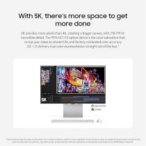 Samsung 27-Inch ViewFinity S9 IPS 5K Monitor With Thunderbolt 4, Mini-DisplayPort, Matte Display, 4K Slimfit Camera, Slim Metal Design, AirPlay, Smart TV Apps, Gaming Hub, For Windows And Mac