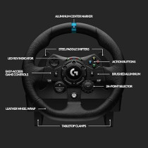 Logitech G923 Racing Wheel And Pedals For Xbox Series X/S, Xbox One And PC Featuring Trueforce Up To 1000 Hz Force Feedback, Responsive Pedal, Dual Clutch Launch Control, And Genuine Leather Wheel