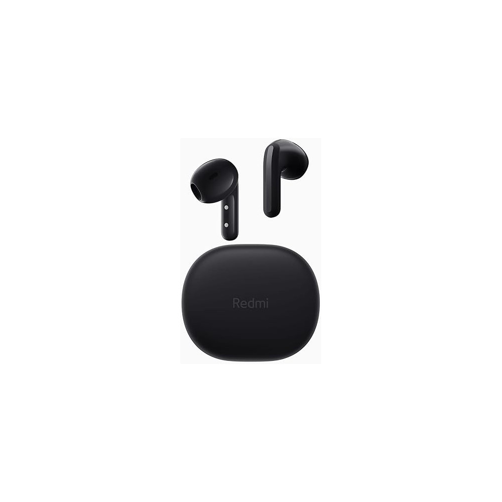 Xiaomi Redmi Buds 4 Lite TWS Wireless Earbuds, Bluetooth 5.3 Low-Latency Game Headset AI Call Noise Cancelling, IP54 Waterproof, 20H Playtime, Lightweight Comt Fit Headphones, Black, 55.5 x 47.2 x 22.2 mm