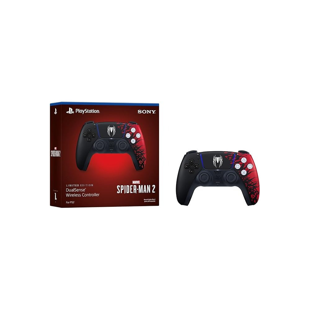 Sony Playstation 5 DualSense Wireless Controller Spiderman 2 Limited Edition, Black/Red