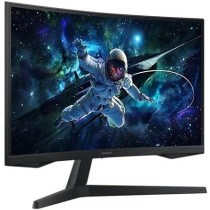 Samsung 27 Inches Odyssey G5 G55C QHD Curved Gaming Monitor, 165Hz Refresh Rate And 1ms Response Time (MPRT), 1000R Curved Screen, AMD FreeSync, Middle East Version (New Launch), LS27CG552EMXUE