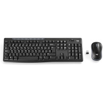 Logitech Mk270 Wireless Keyboard And Mouse Combo For Windows, 2.4 Ghz Wireless, Compact Wireless Mouse, 8 Multimedia And Shortcut Keys, 2 Year Battery Life, Pc/Laptop, Black