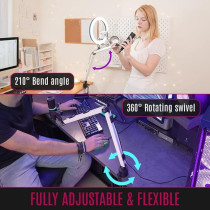 Streamplify Mount Arm, 1-MCL-BK, White/Black