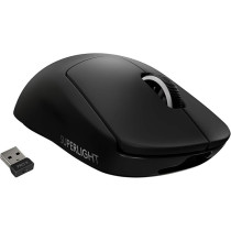 Logitech G PRO Superlight Wireless Gaming Mouse, Ultra Lightweight 63 g, HERO 25K Sensor, 25,600 DPI, 5 Programmable Buttons, Long Battery Life, On-Board Memory, For Esports, Compatible With PC, Black