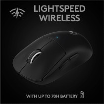 Logitech G PRO Superlight Wireless Gaming Mouse, Ultra Lightweight 63 g, HERO 25K Sensor, 25,600 DPI, 5 Programmable Buttons, Long Battery Life, On-Board Memory, For Esports, Compatible With PC, Black