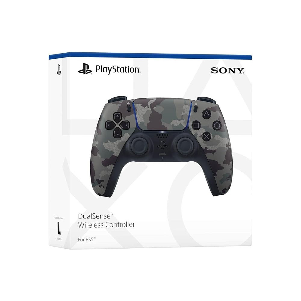 Sony Playstation 5 DualSense Wireless Controller, Gray Camouflage