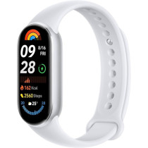 Xiaomi Smart Band 9 Glacier Silver, 1.62 Inches AMOLED Display, Touchscreen, Multisport Tracker, Activity Tracker, Heart Rate Monitor, Bluetooth connectivity