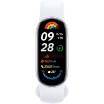 Xiaomi Smart Band 9 Glacier Silver, 1.62 Inches AMOLED Display, Touchscreen, Multisport Tracker, Activity Tracker, Heart Rate Monitor, Bluetooth connectivity
