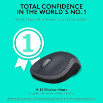 Logitech Wireless Mouse M185, Swift Gray