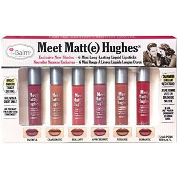 Set of 6 Meet Matte Hughes Mini LongLasting Liquid Lipsticks Multicolour