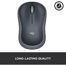 Logitech Wireless Mouse M185, Swift Gray
