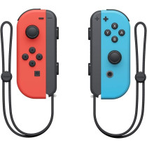 Nintendo Switch Left And Right Joy-Cons, Neon Red And Neon Blue