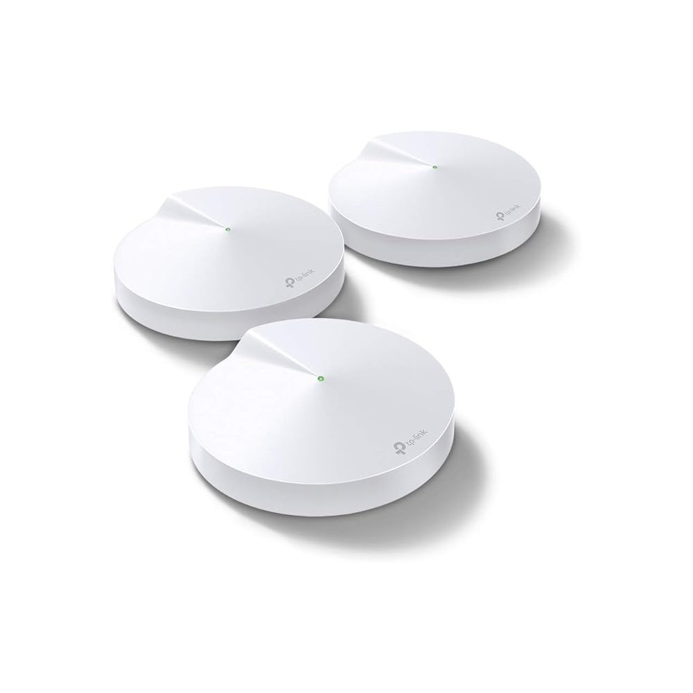 TP-Link Deco M5 AC1300 Smart Home Mesh Wi-Fi Router, White, Pack of 3