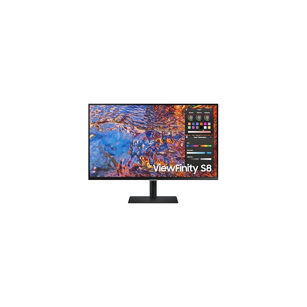 Samsung ViewFinity 32 Inch IPS 4K UHD Monitor with USB Type C, DisplayPort, Ethernet, HDMI, USB Type A, RJ-45, Height Adjustable, LS32B800PXMXUE
