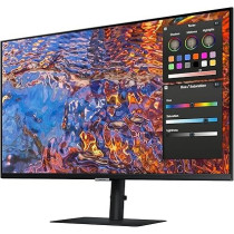 Samsung ViewFinity 32 Inch IPS 4K UHD Monitor with USB Type C, DisplayPort, Ethernet, HDMI, USB Type A, RJ-45, Height Adjustable, LS32B800PXMXUE