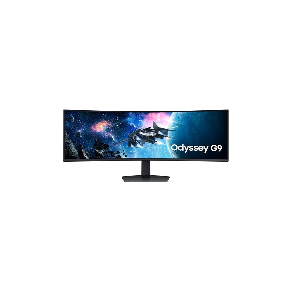 Samsung Odyssey G9 G9G95C 49 Inch, Dual QHD Gaming Monitor with 1ms Response Time and 240Hz Refresh Rate, 1000R Curved Screen, AMD FreeSync Premium Pro, Middle East Version, LS49CG954EMXUE, Black