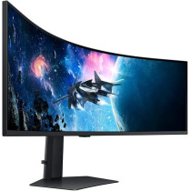 Samsung Odyssey G9 G9G95C 49 Inch, Dual QHD Gaming Monitor with 1ms Response Time and 240Hz Refresh Rate, 1000R Curved Screen, AMD FreeSync Premium Pro, Middle East Version, LS49CG954EMXUE, Black