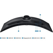 Samsung Odyssey G9 G9G95C 49 Inch, Dual QHD Gaming Monitor with 1ms Response Time and 240Hz Refresh Rate, 1000R Curved Screen, AMD FreeSync Premium Pro, Middle East Version, LS49CG954EMXUE, Black