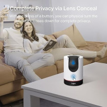 TP-Link Tapo Pan/Tilt Smart Security Camera, Indoor CCTV, Smart AI Detection and Notification, Starlight Sensor, 2K QHD, Night Vision Works with Alexa And Google Home, No Hub Required, SD Storage, C225