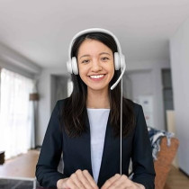 Logitech H390 Wired Headset For PC/Laptop, Stereo Headphones with Noise Cancelling Microphone, USB-A, In-Line Controls, Works with Chromebook, Off-White