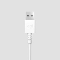Logitech H390 Wired Headset For PC/Laptop, Stereo Headphones with Noise Cancelling Microphone, USB-A, In-Line Controls, Works with Chromebook, Off-White