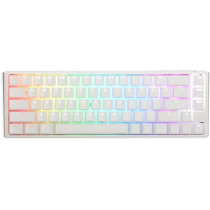 Ducky One 3 Classic White SF 65 Percentage Mechanical Keyboard with Blue Switches and RGB Lighting Compact, Durable, and Clicky Typing Experience