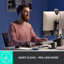 Logitech MX Master 3S - Wireless Performance Mouse with Ultra-fast Scrolling, Ergo, 8K DPI, Track on Glass, Quiet Clicks, USB-C, Bluetooth, Windows, Linux, Chrome, Graphite