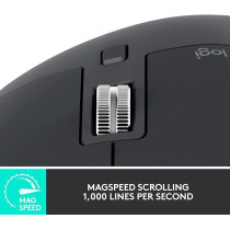 Logitech MX Master 3S - Wireless Performance Mouse with Ultra-fast Scrolling, Ergo, 8K DPI, Track on Glass, Quiet Clicks, USB-C, Bluetooth, Windows, Linux, Chrome, Graphite