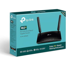 TP-LINK Archer MR600 AC1200 4G+ Cat6 Mobile Wi-Fi Router Dual Band, 4G/3G Network SIM Slot Unlocked, No Configuration required, Support Guest Network And Parental Control, UK Plug, Black