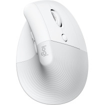 Logitech Lift Vertical Ergonomic Mouse, Wireless, Bluetooth Or Logi Bolt USB Receiver, Quiet Clicks, 4 Buttons, Compatible With Windows/MacOS/iPadOS, Laptop, PC, Off White