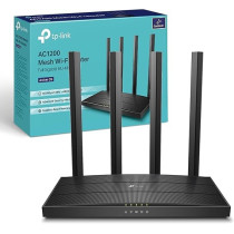TP-Link AC1200 Wireless Dual Band Wi-Fi Router, Speed Up To 867 Mbps/5 GHz Plus 300 Mbps/2.4 GHz, 4 Plus 1 Gigabit Ports, Dual-Core CPU, Parental Control, Easy setup (Archer C6)