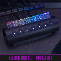 Streamplify HUB CTRL 7-RGB-UK-F-BK